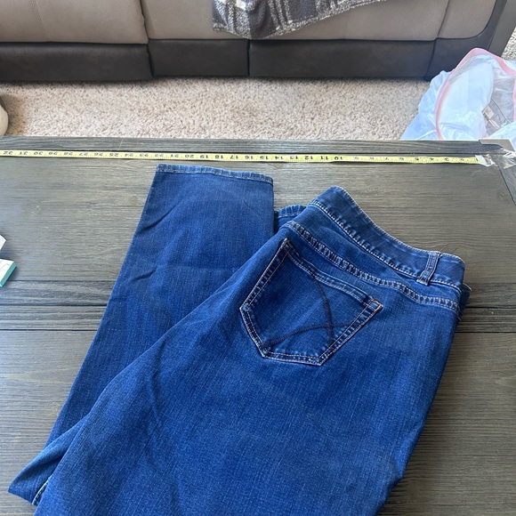 Lane Bryant Women's Straight Leg Jeans - Dark Blue - Picture 12 of 12